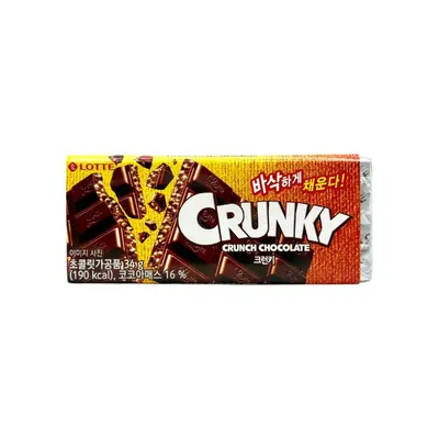 Lotte Crunky Crunch Chocolate 34g